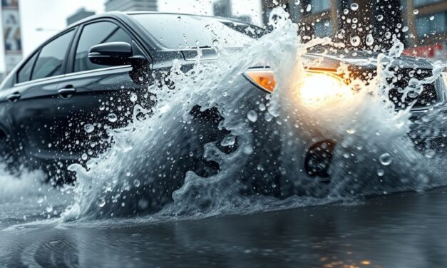 Jazda po kałużach samochodem – objawy, ryzyko i co zrobić, gdy auto zaczyna wariować