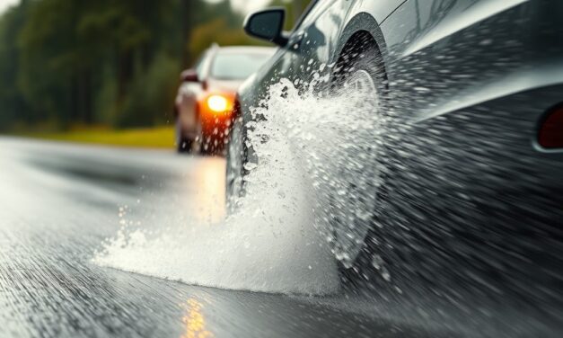 Aquaplaning: co robić, gdy auto traci przyczepność na mokrej drodze